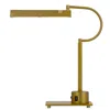 Hivvago Hoso 18 Inch Desk Lamp, 2 Usb Ports, Adjusdesk Bronze Metal Frame In Gold