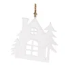 Hivvago House Ornament (set Of 12) In White