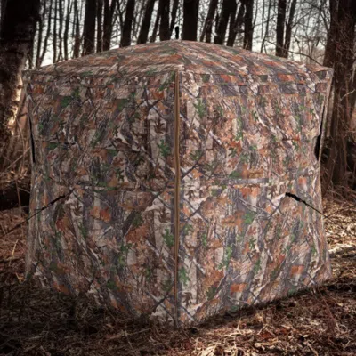 Hivvago Hunting Blind 360 Degree One-way See-through Ground Blind For 2-3 Person In Multi