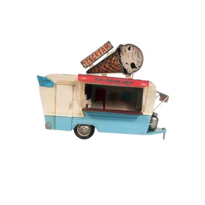 Hivvago Ice Cream Trailer Metal Model In Multi