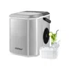 Hivvago Ice Maker Countertop With Self-cleaning For Home Kitchen Office Party-silver