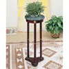 Hivvago Ideally Classic Accent Table, Merlot Brown In Brown