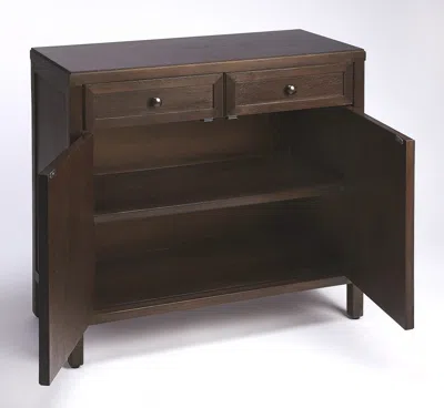 Hivvago Imperial Coffee Console Cabinet In Brown