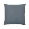 Hivvago Ina 22 Inch Accent Throw Pillow Set Of 4, Square, Classic Blue Cotton Linen