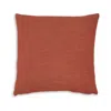 Hivvago Ina 22 Inch Accent Throw Pillow Set Of 4, Square, Rust Brown Cotton Linen In Red