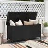 Hivvago Indoor Outdoor 85 Gallon Storage Container With Waterproof Liner And Universal Wheels-brown