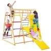 Hivvago Indoor Playground Climbing Gym Wooden 8-in-1 Climber Playset For Children-multicolor