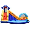Hivvago Inflatable Bouncy House With Slide And Splash Pool Without Blower