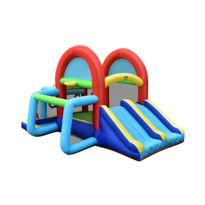 Hivvago Inflatable Jumping Castle Bounce House With Dual Slides Without Blower