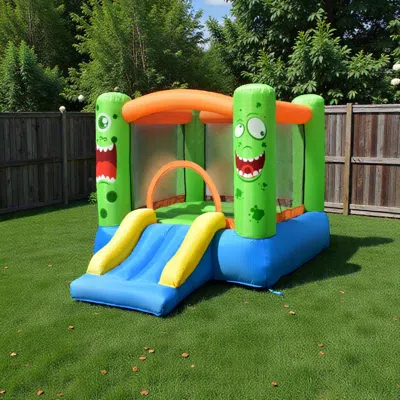 Hivvago Inflatable Playhouse For Children With Jumper Feature - Blower-free In Multi