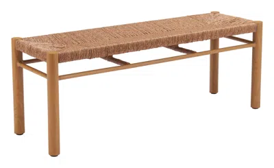 Hivvago Iska Bench Natural In Brown
