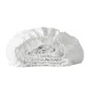 Hivvago Ivory Linen King Fitted Sheet In White