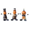 Hivvago Jack O Lantern Shelf Sitter (set Of 3) In Multi