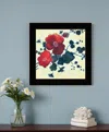 Hivvago Japanese Blossoms Black Framed Print Wall Art In Black
