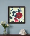 Hivvago Japanese Blossoms Black Framed Print Wall Art In Black