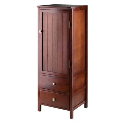 Hivvago Jelly 2-drawer Cupboard Walnut In Brown