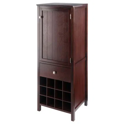 Hivvago Jelly 3-section Cupboard Walnut In Brown