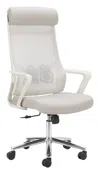 Hivvago Jett High Back Office Chair Light Gray In White