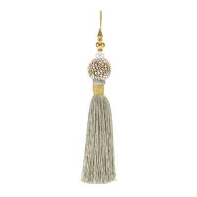Hivvago Jeweled Tassel Ornament (set Of 6) In Multi
