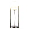 Hivvago Jim 22 Inch Table Lamp, Led Light, Metal Body, Modern Globe Shade, Brass In Multi