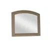 Hivvago Jira 37 X 42 Dresser Mirror, Arched Curve, Multistep Brushed, Gray Wood In Brown