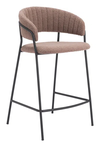 Hivvago Josephine Counter Stool (set Of 2) Brown