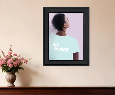 Hivvago Joy Seeker Look For The Good Black Framed Print Wall Art