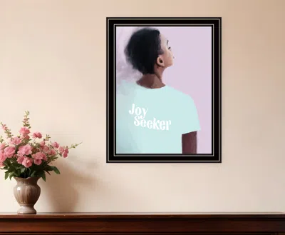 Hivvago Joy Seeker Look For The Good Black Framed Print Wall Art