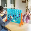 Hivvago Jumbo 4-to-score Connect Game Set With Carrying Bag And 42 Coins-green