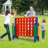 Hivvago Jumbo 4-to-score Giant Game Set With 42 Jumbo Rings And Quick-release Slider-blue