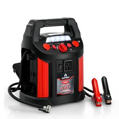 Hivvago Jump Starter Air Compressor Power Bank Charger With Led Light And Dc Outlet