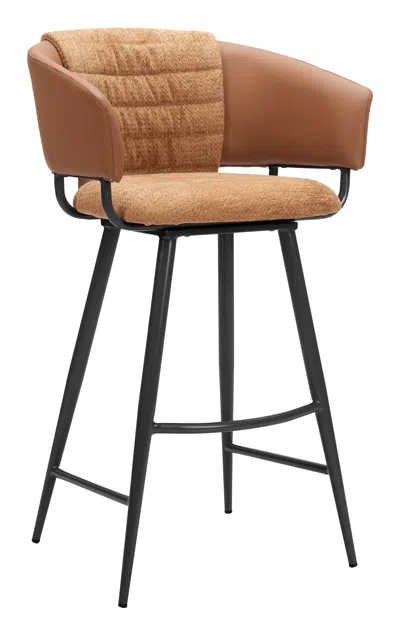 Hivvago Juno Barstool (set Of 2) Brown