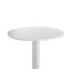 Hivvago Keli 43 Inch Outdoor Bar Table, White Aluminum Frame, Foldable Design