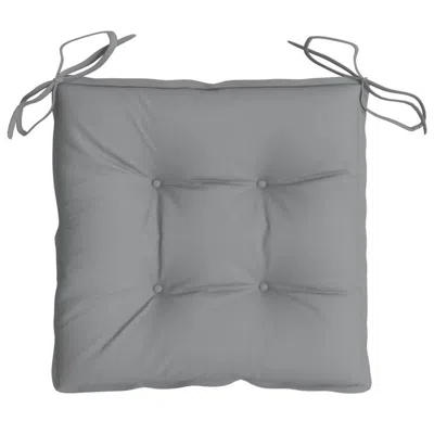 Hivvago Kia Outdoor Cushion For Chair, Set Of 4, 16x16 Square, Gray Fabric