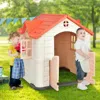 Hivvago Kidâ€s Playhouse Pretend Toy House For Boys And Girls 7 Pieces Toy Set-yellow