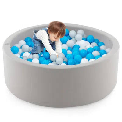 Hivvago Kiddie Baby Playpen With 200 Ocean Balls And Storage Bag-gray