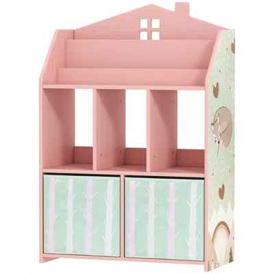 Hivvago Kids Bookshelf And Toy Storage Organizer