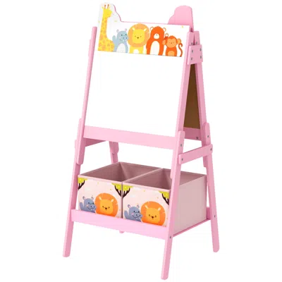 Hivvago Kids Easel With Whiteboard And Chalkboard