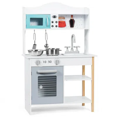 Hivvago Kids Kitchen Cookware Pretend Cooking Food Play Set