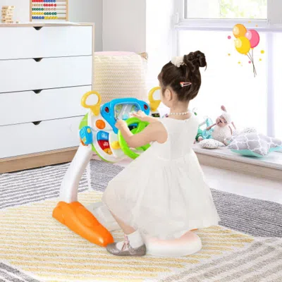 Hivvago Kids Steering Wheel Pretend Play Toy Set With Lights And Sounds