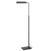Hivvago Kime 44-58 Inch Floor Lamp, Adjustable Height, Led, Charcoal Grey Finish In Black