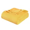 Hivvago California King Gold Cotton Woven Chevron Blanket In Yellow