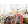 Hivvago King Size 3-piece Cotton Quilt Set With Multi-color Floral Pattern In Multi