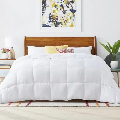 Hivvago King Size Cozy All Seasons Plush White Polyester Down Alternative Comforter