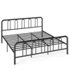 Hivvago King Size Metal Bed Frame With Headboard And Footboard