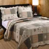 Hivvago King Size Southwest Floral Quilt Set With Shams 100% Cotton