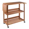 Hivvago Kitchen Utility Cart Natural