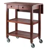 Hivvago Kitchen Cart Walnut