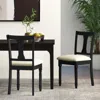 Hivvago Kitchen Dining Chair With Linen Fabric And Storage Space-brown