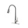 Hivvago Kitchen Faucet With Pull Down Sprayer Brushed Nickel In Silver